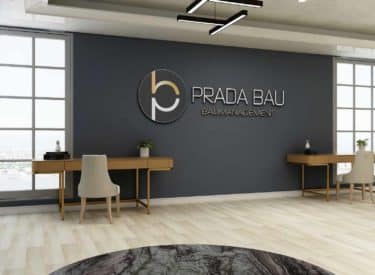 PRADA BAU – LOGO IMMOBILIEN BAUUNTERNEHMEN
